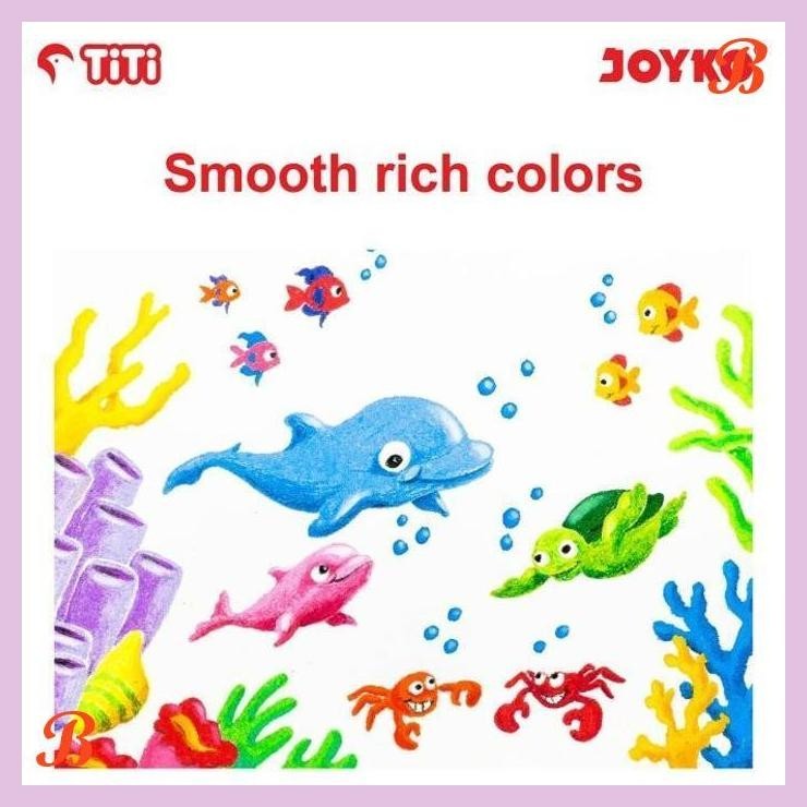 

| KG | JOYKO TITI CRAYON OIL PASTEL 24 COLOURS KRAYON JOYKO 24 WARNA OP-24S
