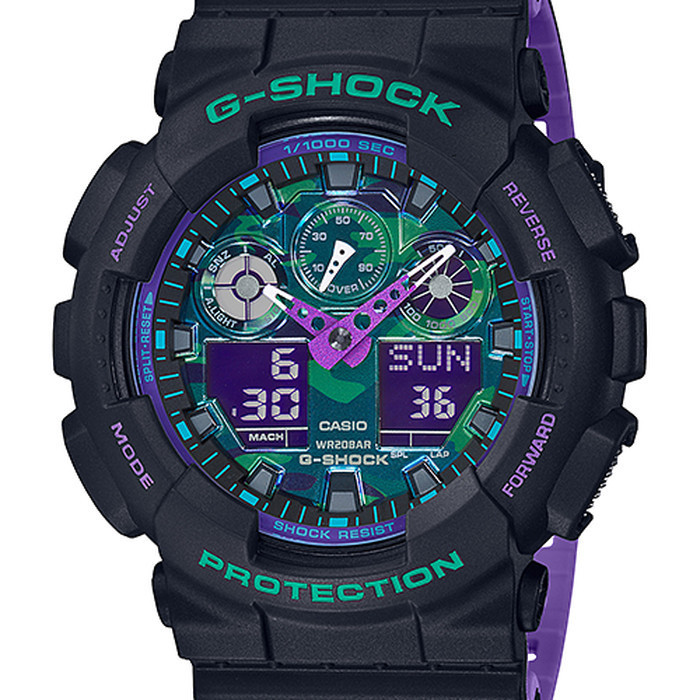 ✅Ori Casio Gshock Ga-100Bl-1A Ga100Bl Original Diskon