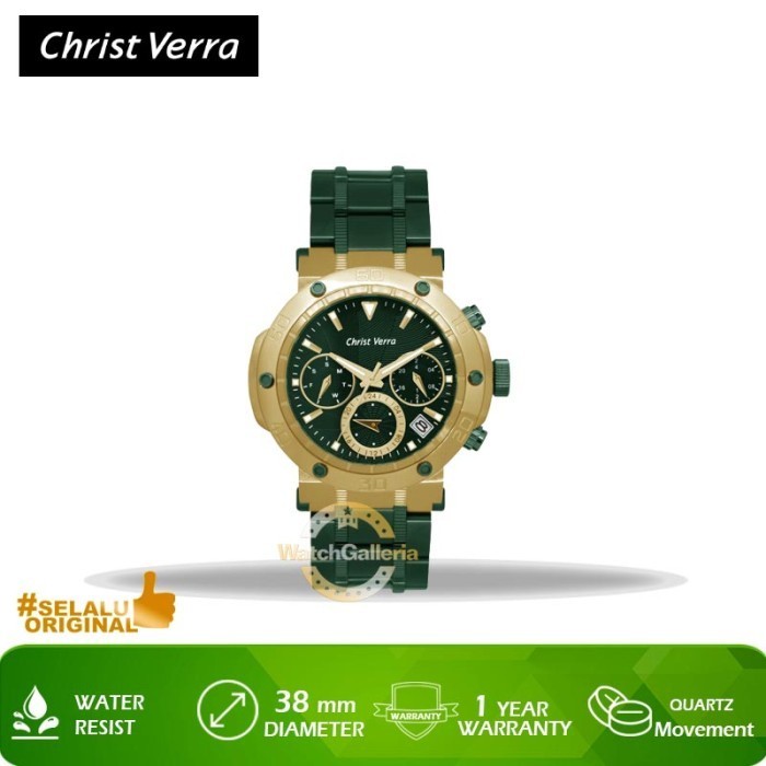 ✅Ori Jam Tangan Christ Verra Cv 52283L-1214 Grn Original Murah Limited
