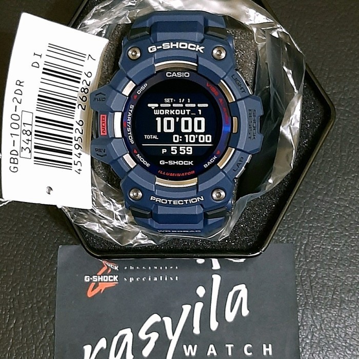 ✅Ori Casio G-Shock Gshock Gbd 100 / Gbd100 - 2Dr Navy / Biru Terbaru
