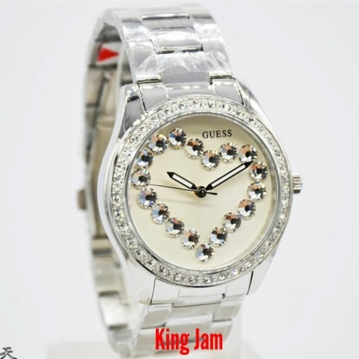 ✨Baru Jam Tangan Wanita Guess W1061L1 Original Silver Garansi Resmi Diskon
