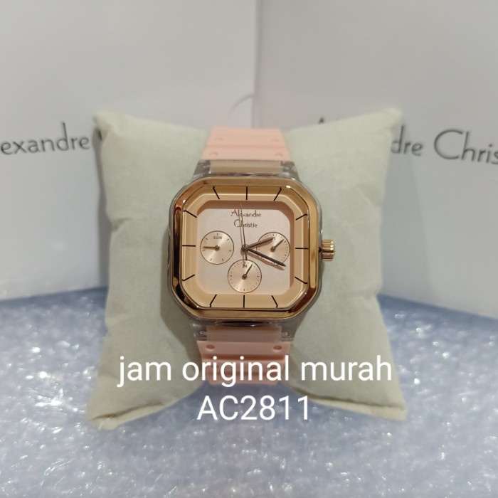 ✨Baru Alexandre Christie Ladies Ac2811 Ac 2811 Peach Garansi Resmi Limited