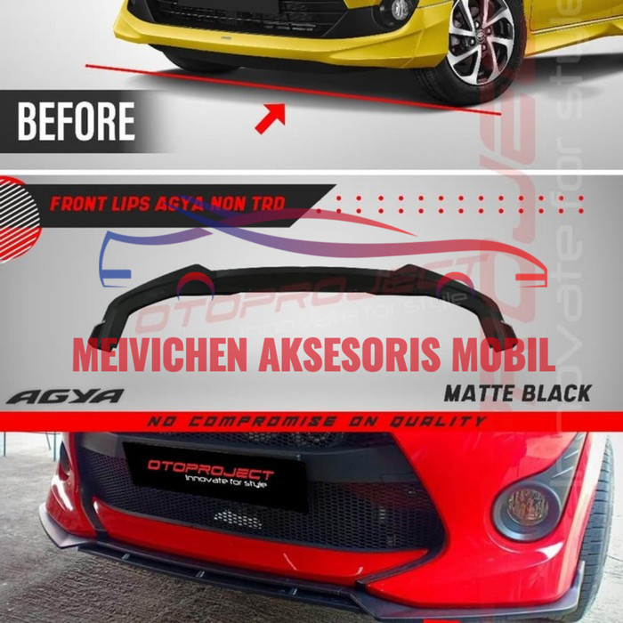 ✨New Front Lip Bumper All New Agya 2018 Matte BlackNon Trd Otoproject Limited