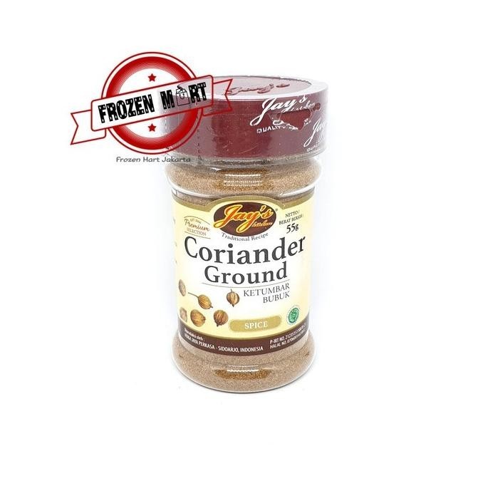 

Termurah Jay`s Coriander Ground / Jays Ketumbar Bubuk / Rempah HALAL 55 Gr