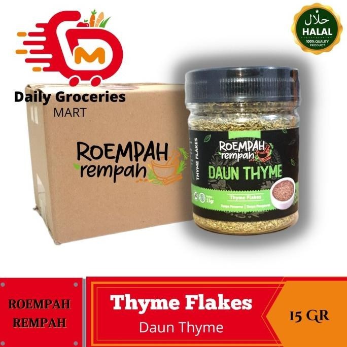 

Termurah Daun Thyme ROEMPAH REMPAH Thyme Flakes - Thyme Kering 15Gr