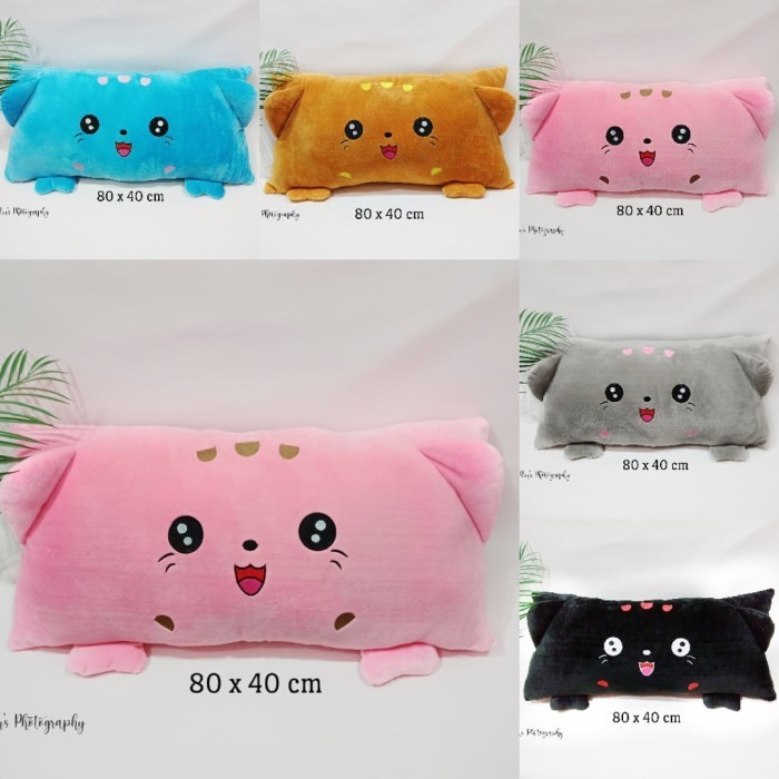Bantal tidur cinta lovely cat SNI bantal tidur panjang super lembut