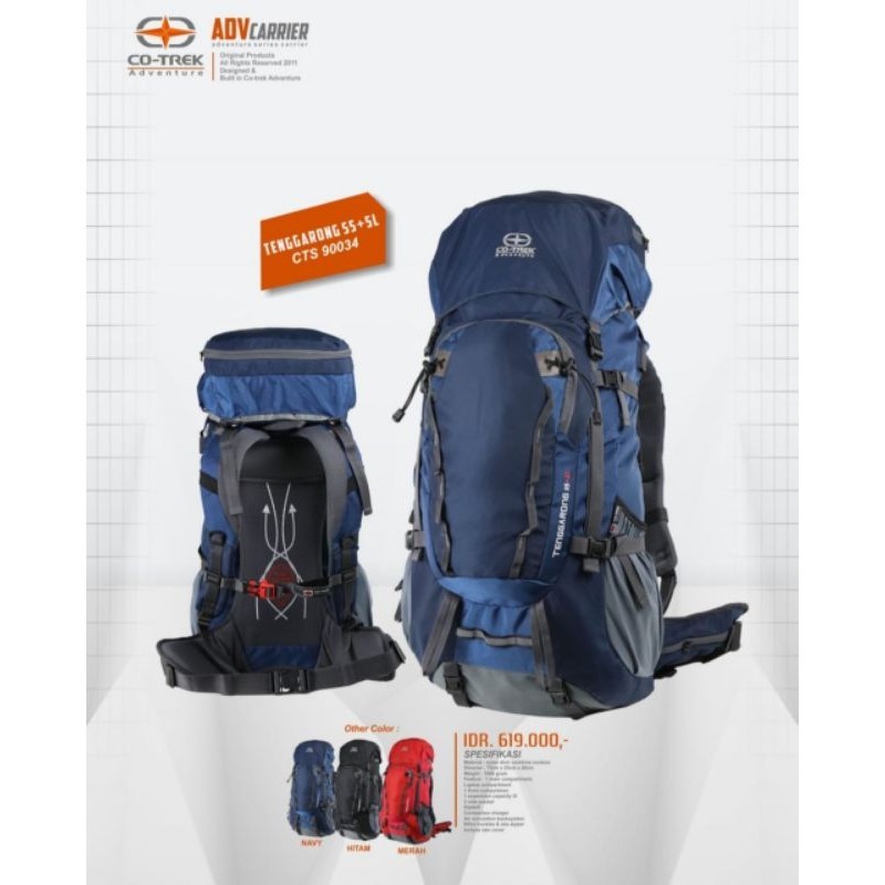 TAS GUNUNG CARRIER CONSINA ALPINE 55 Liter