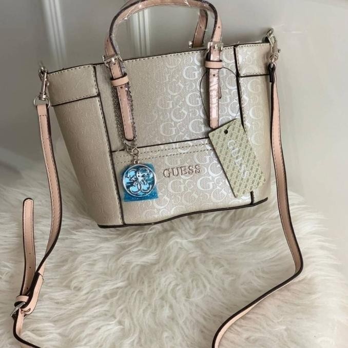 Guess Delaney Gold Mini Bag Original Quality / Tas Guess Wanita