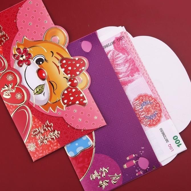 

Angpao Macan 2022 Amplop Panjang Angpau Imlek Merah Ampau Harga Grosir Original