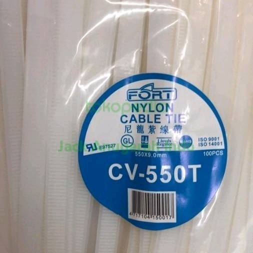 

Promo Cable Ties 550Mm X 9 Mm Putih Merk Fort