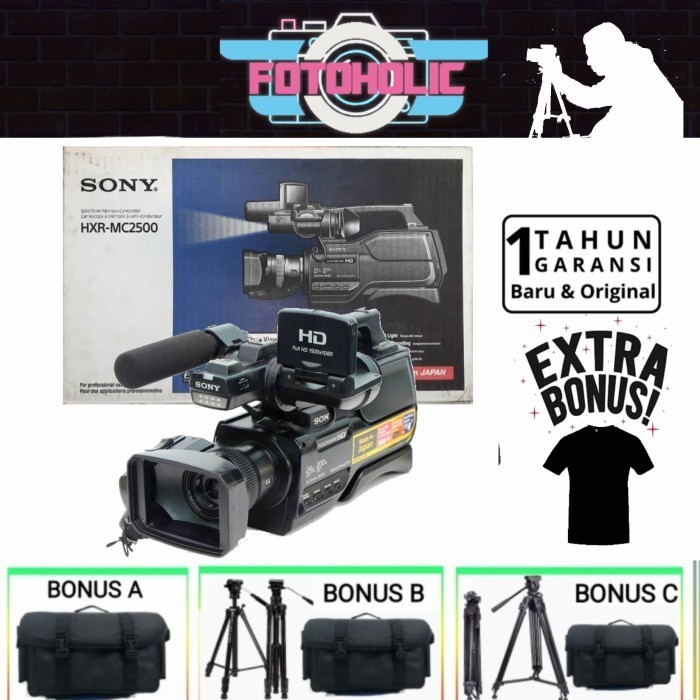 Ready SONY CAMCORDER HXR MC 2500 /SONY MC2500/KAMERA SHOOTING RESMI.