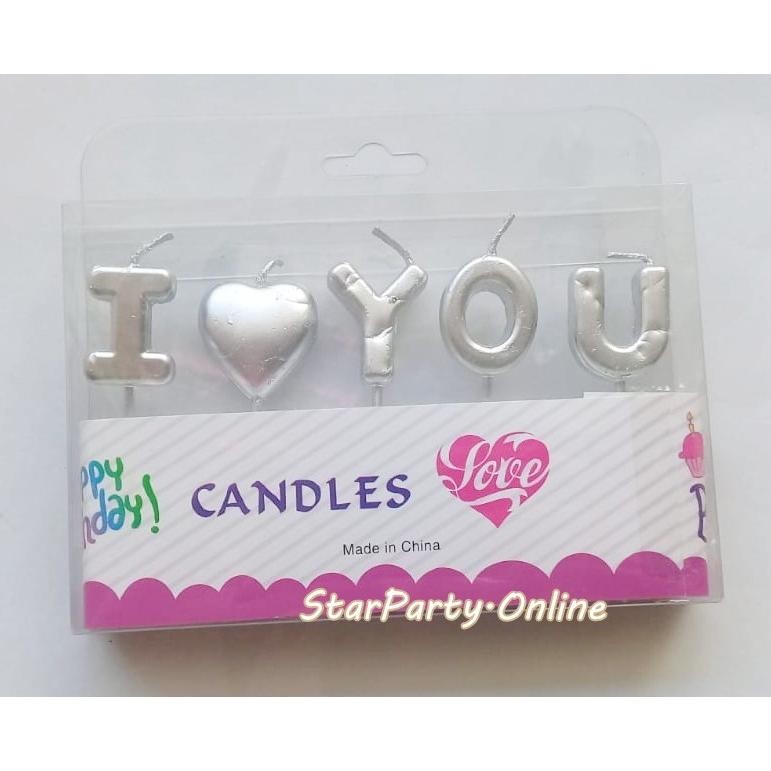 Lilin Huruf I Love You /CND 230 /Lilin Huruf