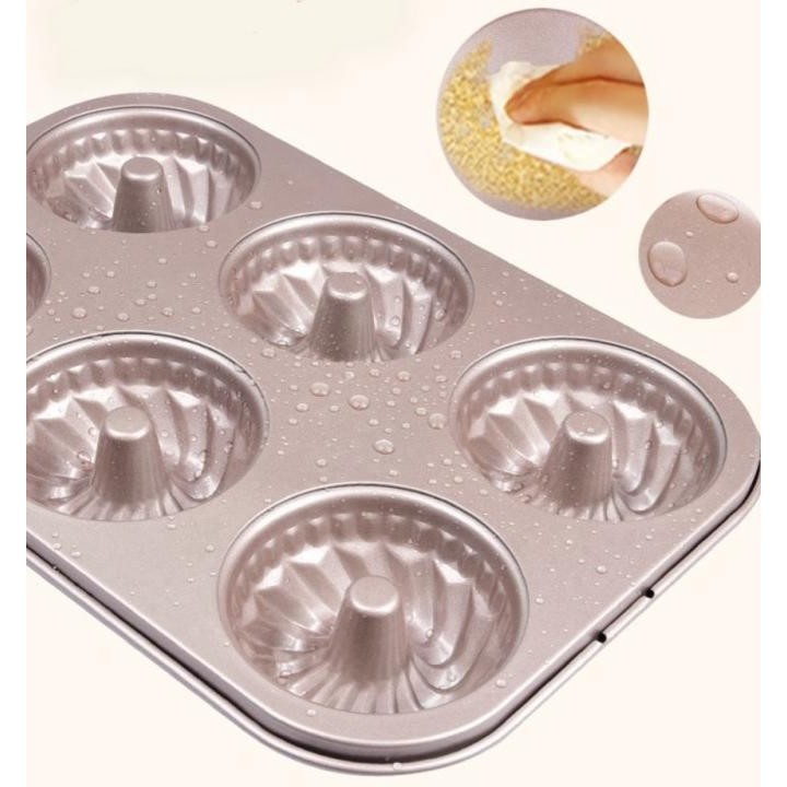 Terbaru Suncity Mini Kugelhopf Cake Pan / Loyang Kue Donut Kouglof - Yc80106 Terbaik