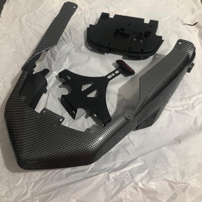 [New Ori] Undertail Belakang Aerox155 CarbonBreket Plat Nomor Terbaru