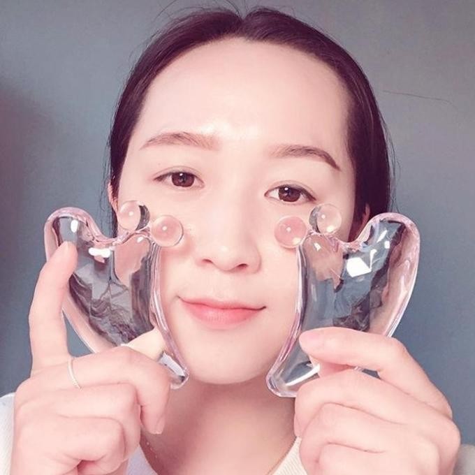 Face Gua Beauty,Alat pijat Gua sha Akupuntur wajah/mata