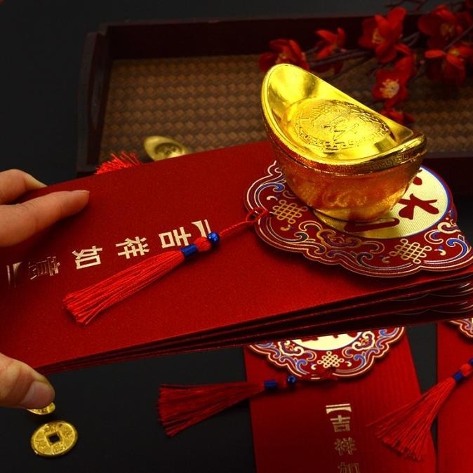 

DFG - Angpao Fu Premium isi 2 Angpau Imlek Merah Panjang Jumbo Ampao Sincia TERLARIS