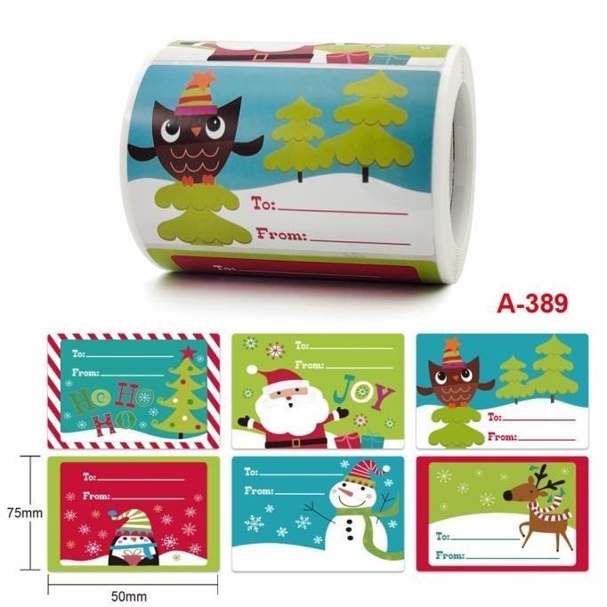 

DFG - Stiker Natal 250 Tempelan Kado Natal Sticker Christmas Stiker Toples TERLARIS