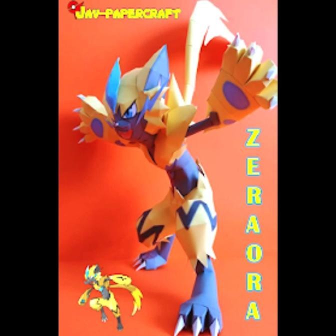 Pokemon Zeraora Papercraft