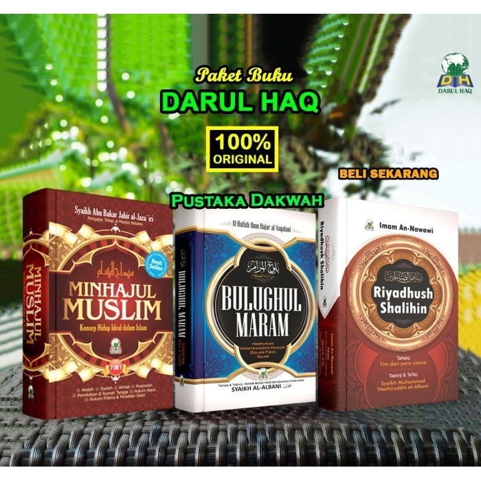 

[Baru] Paket Buku Riyadhus Shalihin Minhajul Muslim Bulughul Maram -Darul Haq Terbaru