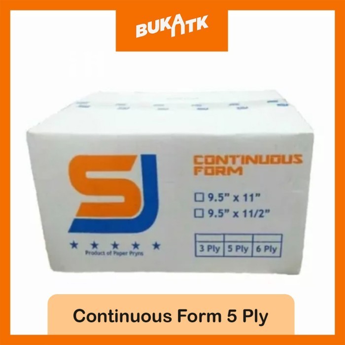 

[Baru] Kertas / Continous Form 9.5 X 11 / 9.5 X 11.2 5 Ply / Continus Diskon