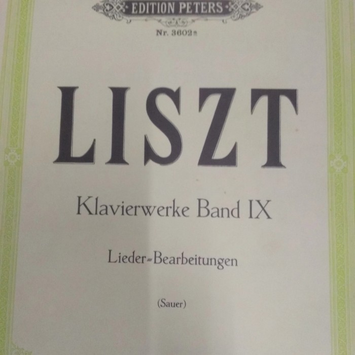 

[Baru] Liszt Book 9 Lieder Bearbeitungen Limited