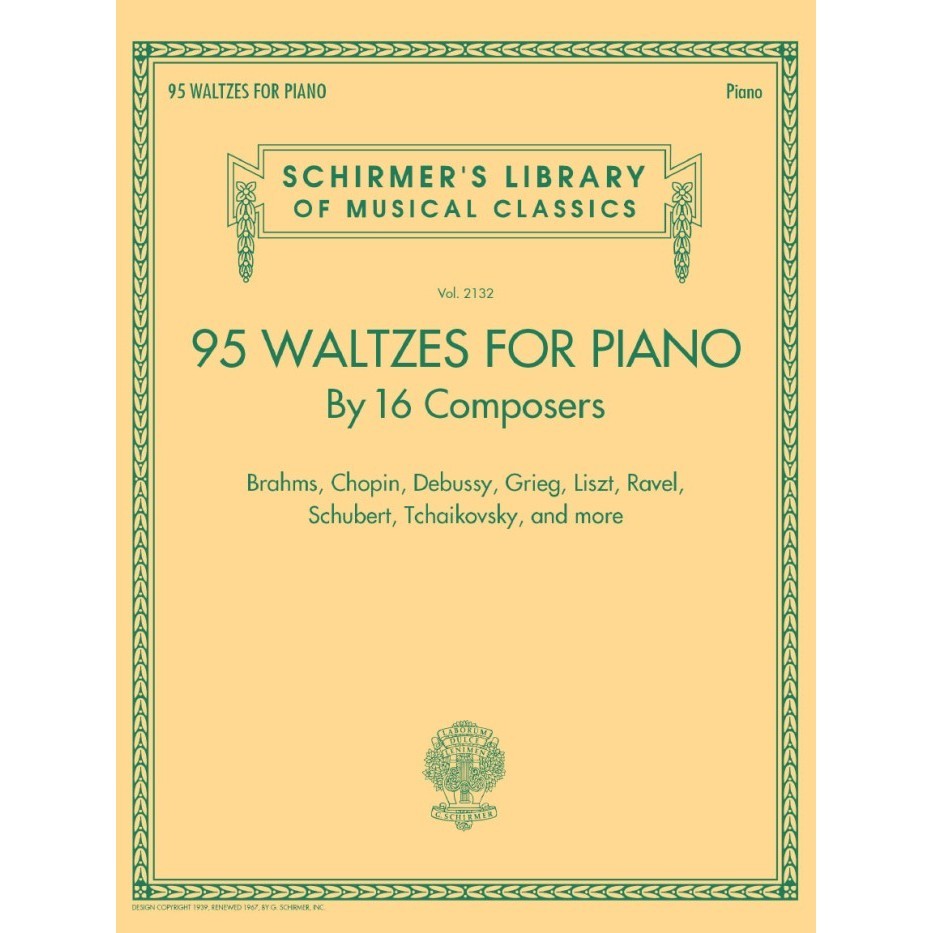 

[Baru] 95 Waltzes For Piano By 16 Composers Berkualitas