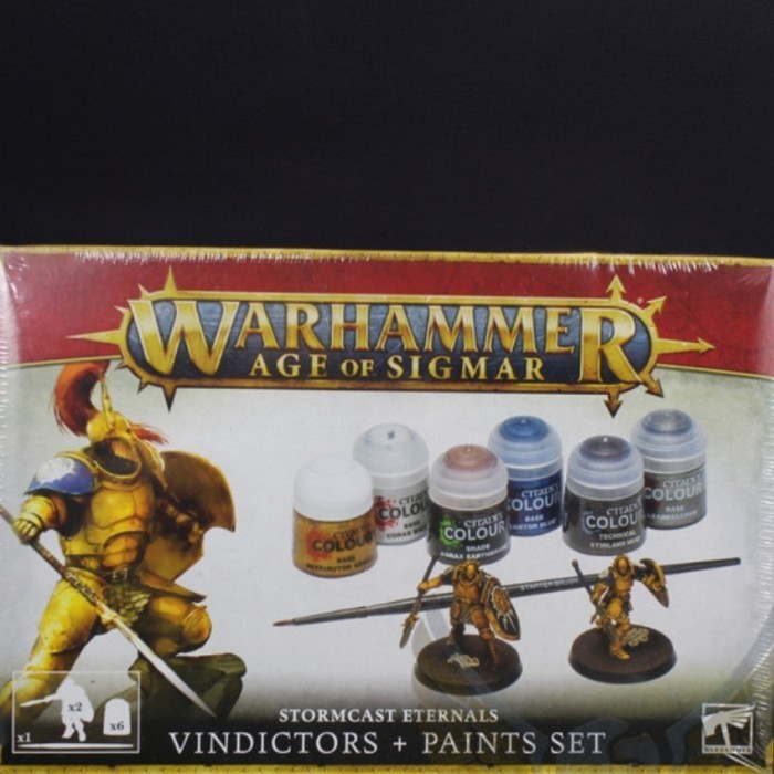 

[Baru] Warhammer Age Of Sigmar Stromcast Eternals Vindictors Paints Set Berkualitas