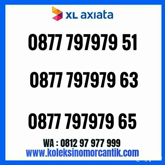 

[Baru] Nomor Cantik Xl 0877 797979 Xx Terbatas