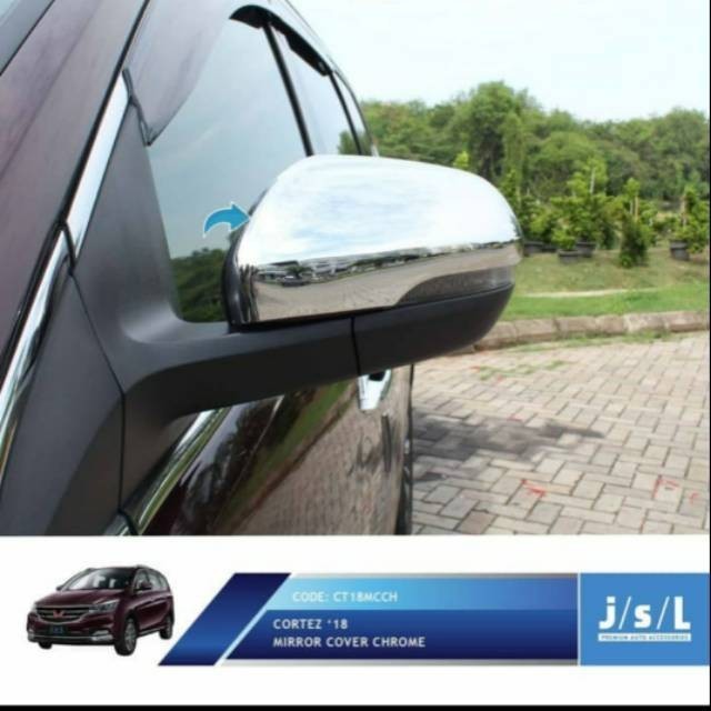 [Original] Cover Spion Mirror Cover Wuling Cortez Chrome Jsl Berkualitas
