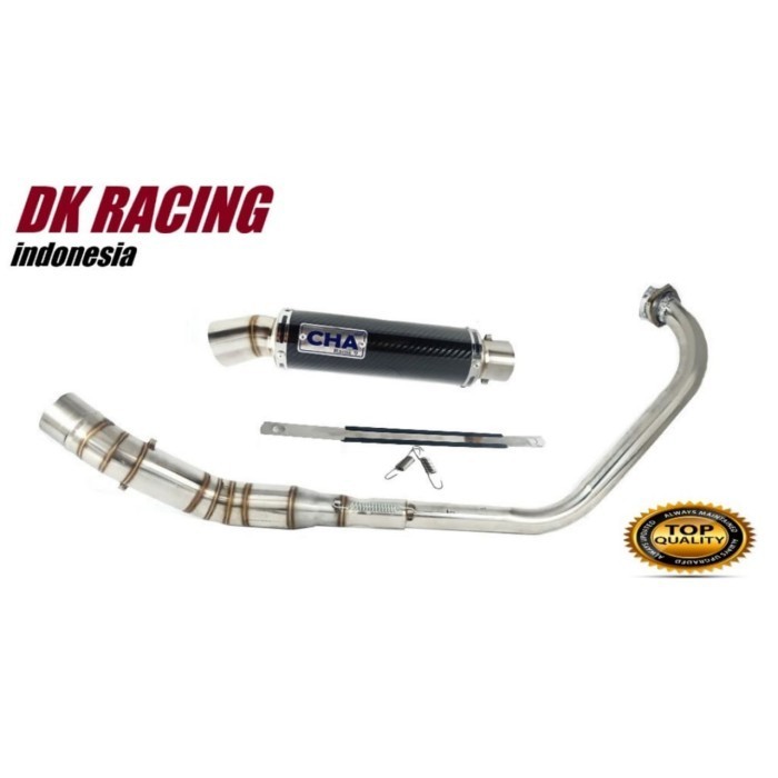 ✅New Ori Knalpot Racing Honda Cb 100 Cha Carbon Fullsystem High Quality Terbaru
