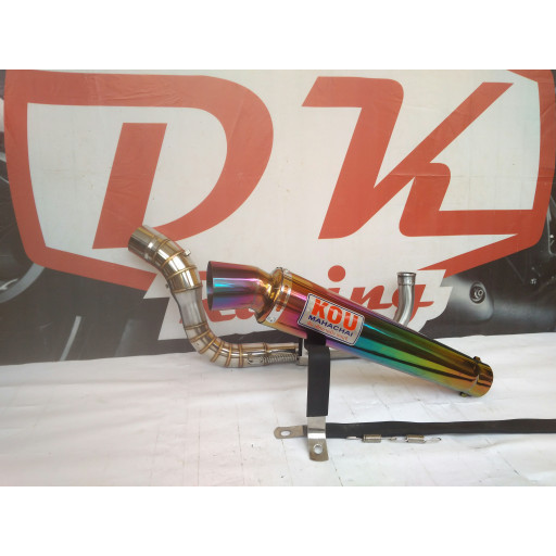 ✅New Ori Knalpot Racing Honda Vario 125 Kou Mahachai Fullsystem Rainbow Berkualitas