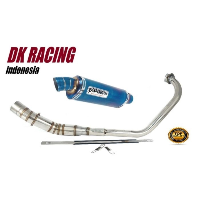 ✅New Ori Kenalpot Racing Yamaha Vixion Pdk Oval Fullsystem Bluemon Limited