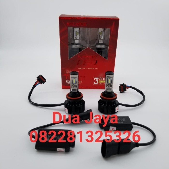 ✅New Lampu Mobil Turbo Led Macrone T8 Single H11 Diskon