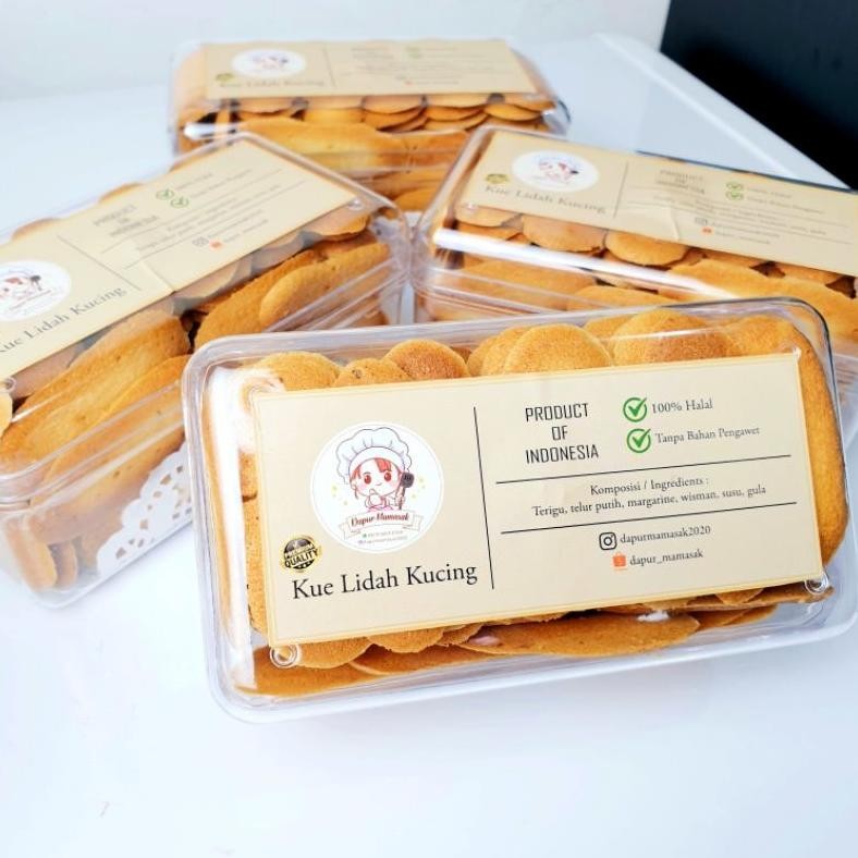 

TRE DM - Kue Lidah Kucing Wisman Premium Gurih dan Enak / Delis Cookies / Kue Kering Enak / Kue Imlek / Kue Hari Raya / Kue Lebaran / Kue Kering / Kue Idul Fitri TERLARIS