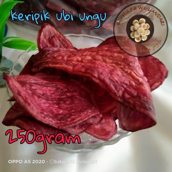 

RWS - KERIPIK UBI UNGU / KRIPIK UBI UNGU 250 gram - Snack Jogja