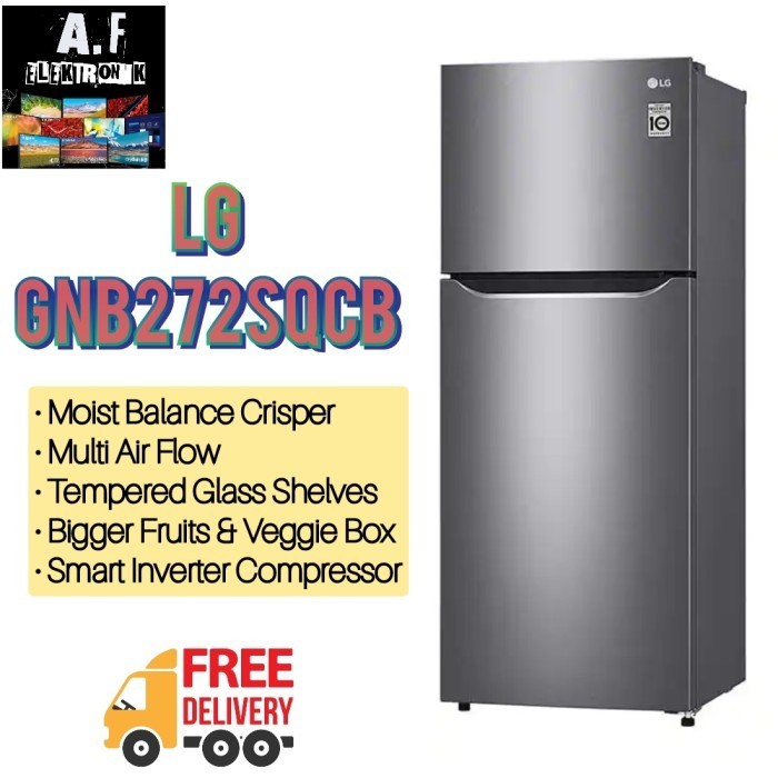 [Baru] Kulkas Lg Gn-B272Sqcb 2 Pintu 272L / Gnb272Sqcb Terbatas