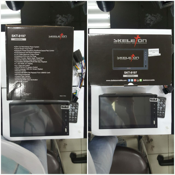 ✨Ori Double Din Dyn Skeleton Skt 8197 Full Glass Avanza Xenia Limited