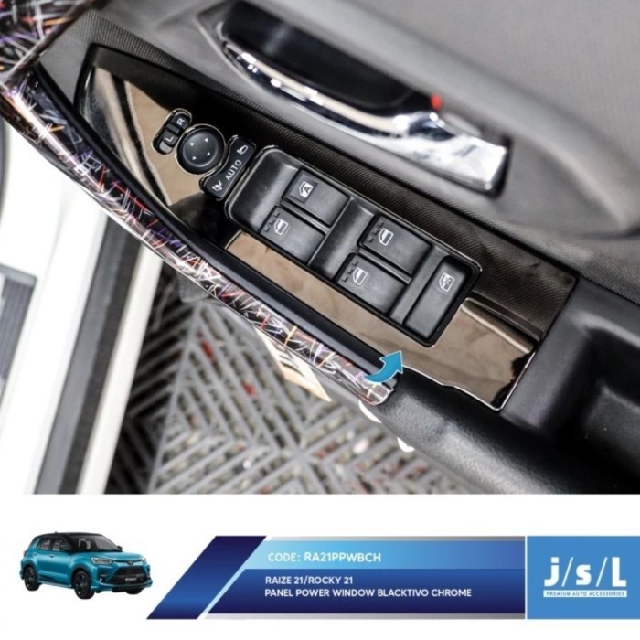 [Baru] Cover Panel Power Window Toyota Raize 2021/Panel Power Window Raize Limited