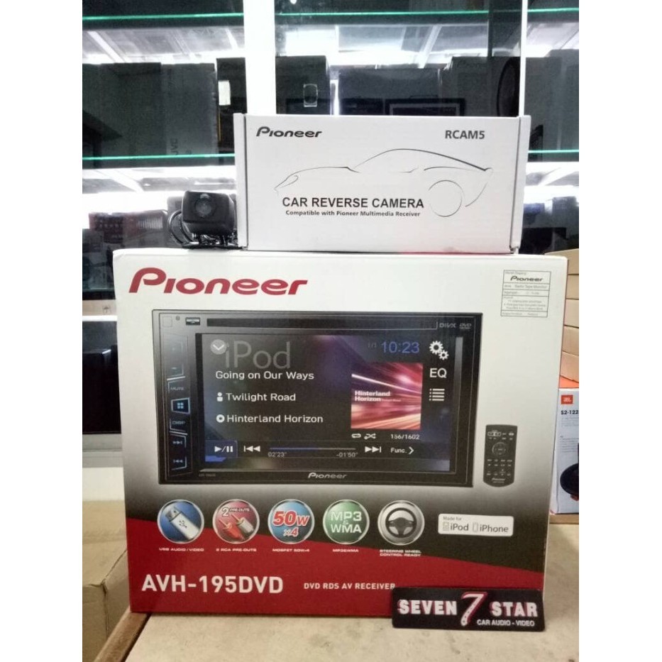 ✨Ori Double Din Pioneer Avh 195 Dvd - Pioneer Avh195 Bonus Camera Pioneer Terbatas
