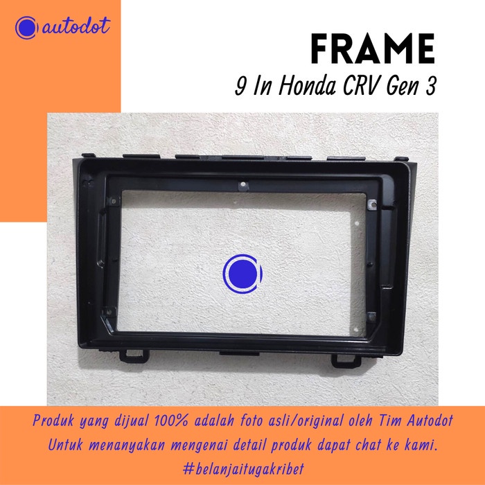 ✨Ori Headunit Android 9 Inch Honda Crv Gen 3 Thn 2007-2012  Frame Crv Gen3 Terbaru