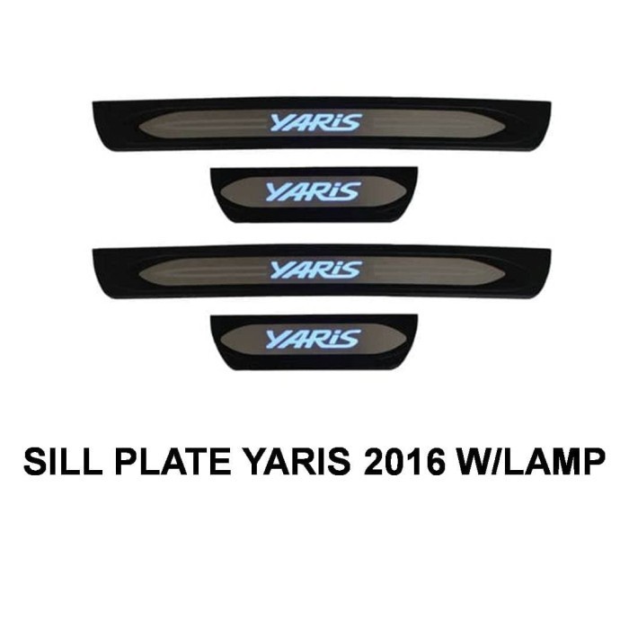 [Baru] Sill Plate Yaris 2016 With Lamp Terbaru