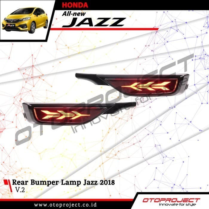 [New] Lampu Bumper Rear Bumper Lamp All New Jazz 2018 - 2019 V2 Terbaru