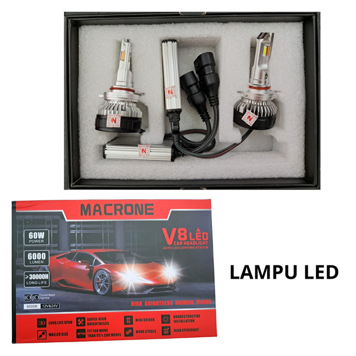 [New] Lampu Led Led Lampu H4 6000K Diskon