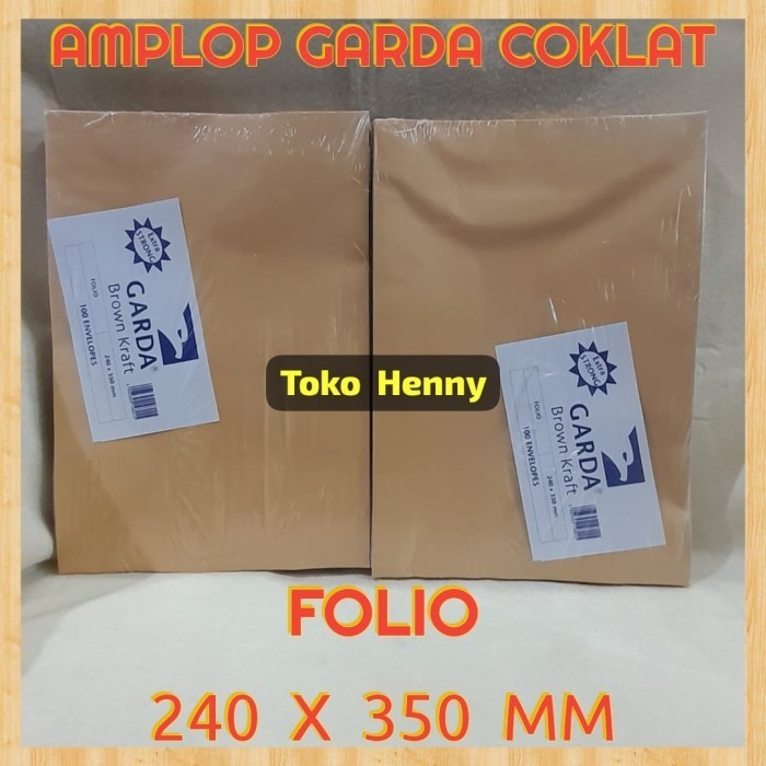 

Amplop Folio.. Merk.. Garda ... Uk 24 X 35 Cm..Isi.. 100 Pcs