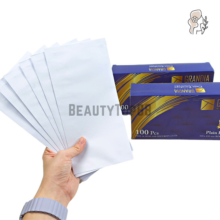 

Amplop Grandia 90 Putih Polos Isi 100 Pcs / Ukuran 110 X 230 Mm 80 Gsm