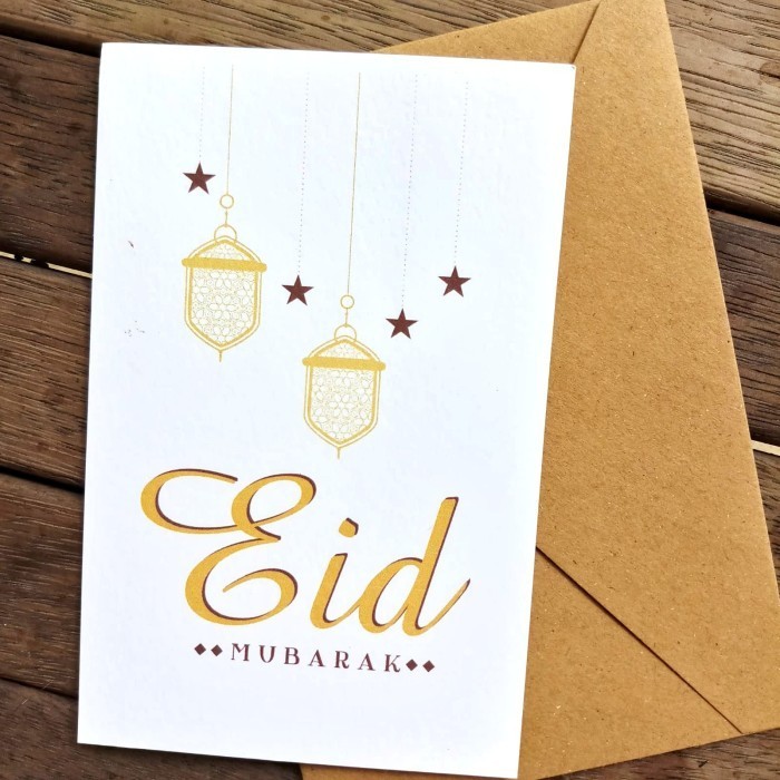 

1 Pack Kartu Ucapan Lebaran Idul Fitri Eid Greeting D & Amplop Eid
