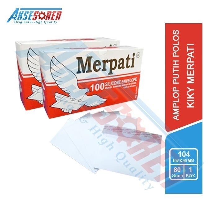 

Amplop Putih Polos Tebal No104 80 Gram Kiky 1 Pack Sile Envelope