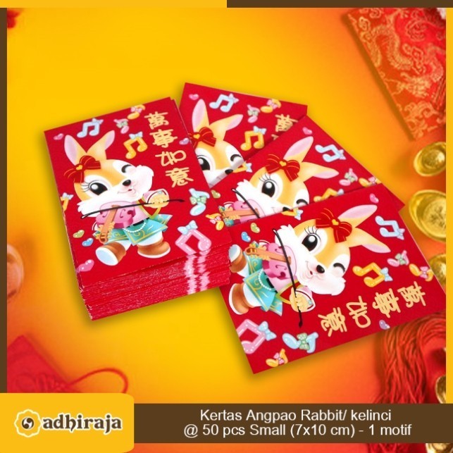 

Angpao Angpau Amplop Imlek 2023 Rabbit / Kelinci Small 50Pcs Model 7