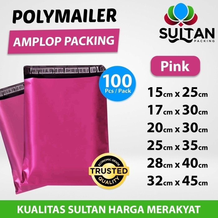 

Polymailer Pack Pink Amplop Plastik Packing Olshop Ekonomis