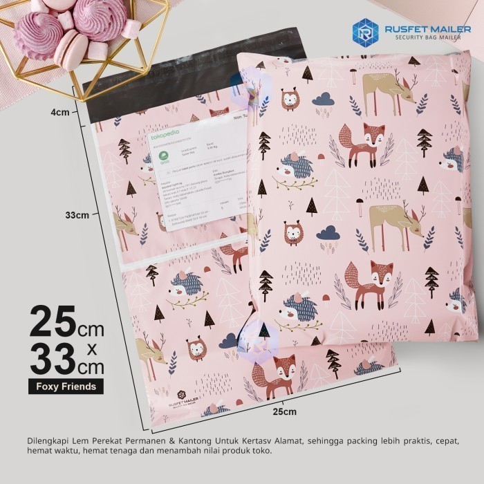 

Polymailer Motif Friend 17X25 Amplop Plastik Packing Premium Pack